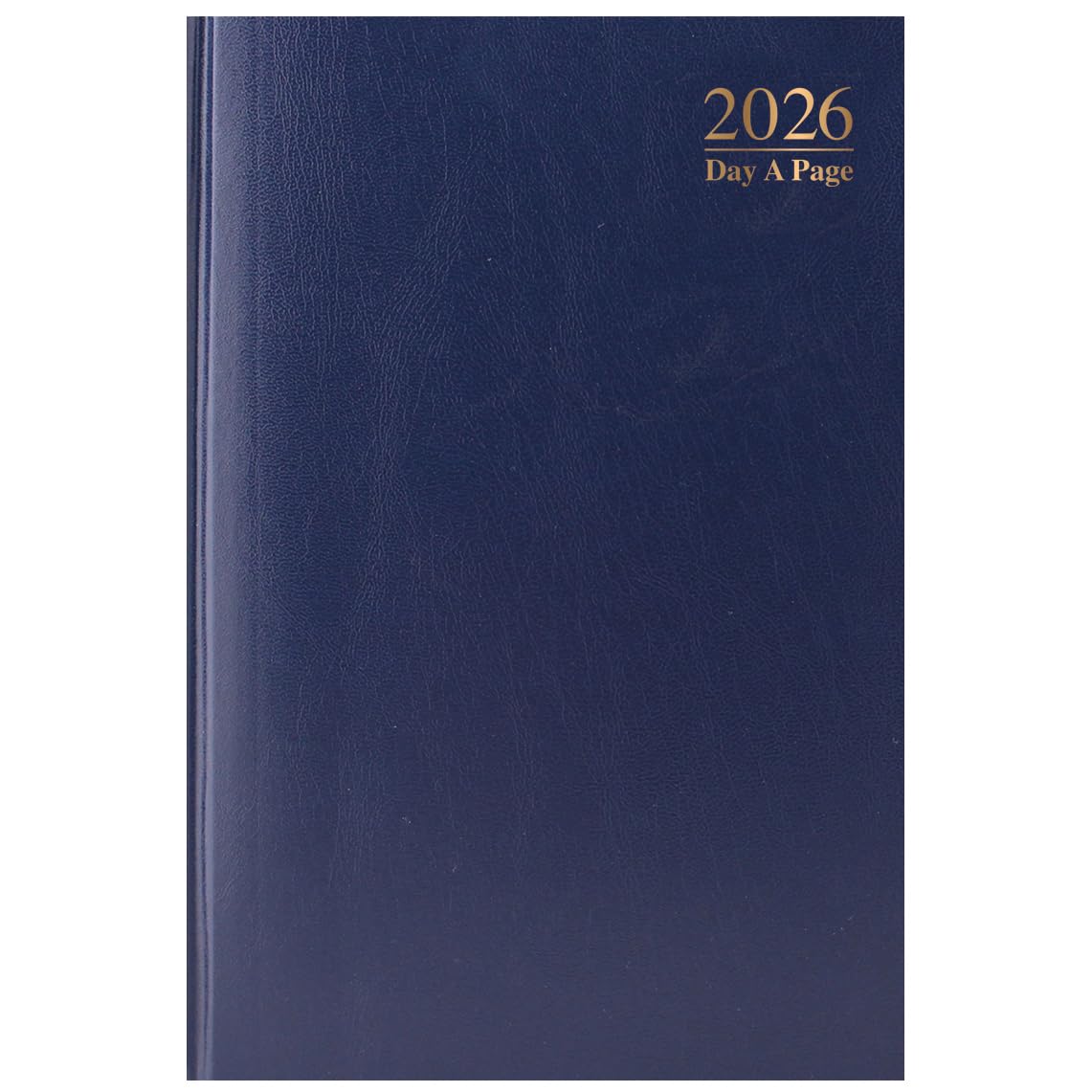 2027 A4 Day a Page Diary – Full Year Hardback Casebound Organiser – Day per Page Desk Diary Planner for Home Office School & Work – UK Focused Diaries with Durable Covers & Ribbon Page Marker (Blue) — image 1