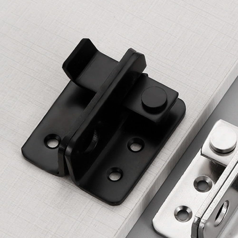 para cerrojo para acero Negro Puerta Ventana Jaula Mascota (Left)