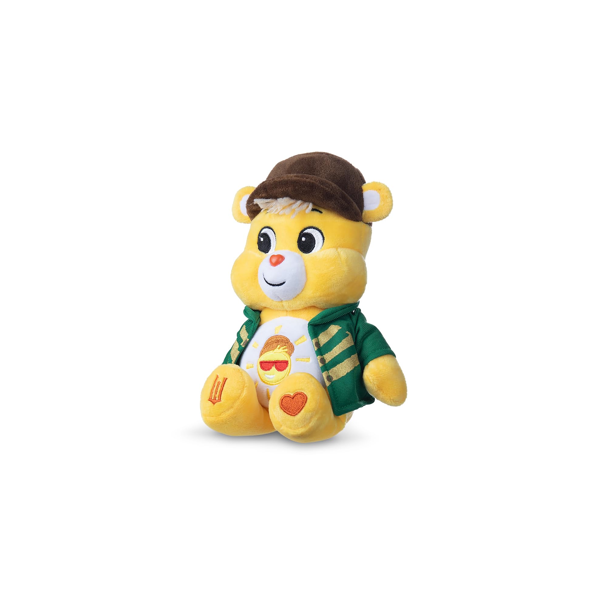 Funshine Bear as The Scarecrow, a special plush collaboration from Care Bears and Universal's Wicked.