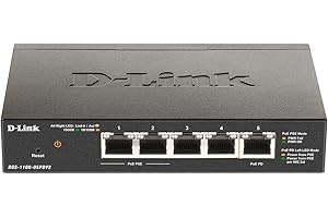 D-Link 5-Port Gigabit Smart Managed PoE Enhanced Passthrough PoE Switch