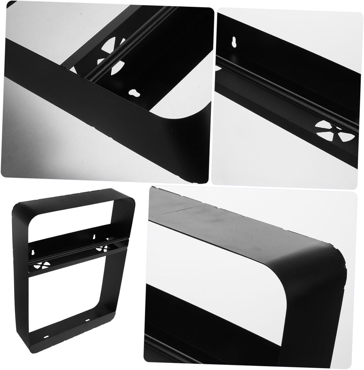 Wall Mounted Organizer Shelf No Drilling Required Space Saving Storage Rack for Bathroom and Kitchen and Versatile Holder for