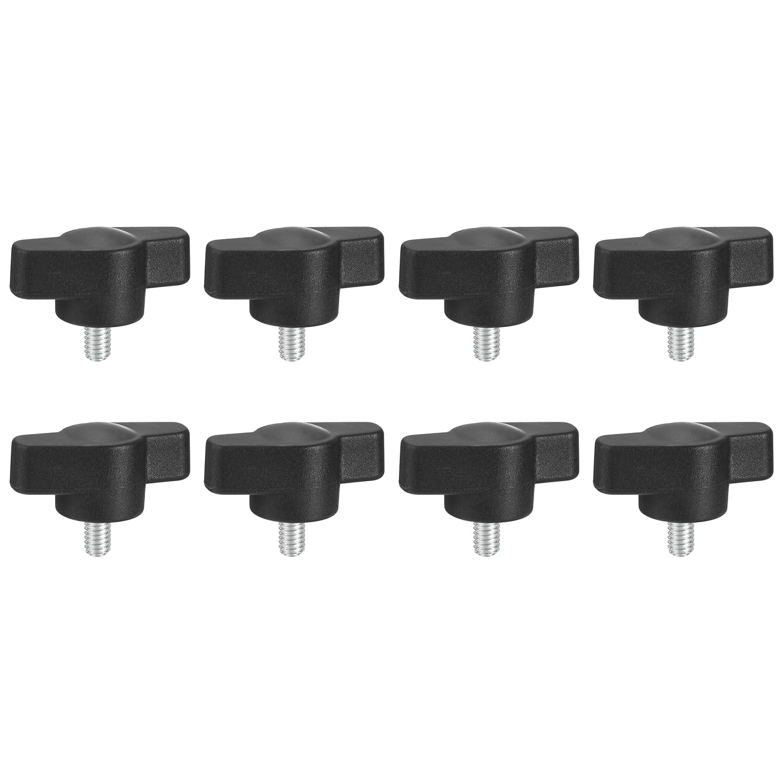 QUARKZMAN 8Pcs Vite A Farfalla Di Bloccaggio, M4 X 8mm Metrico Acciaio Al Carbonio Viti A T Con Pomello Per Sostituzione Rapida Senza Attrezzi