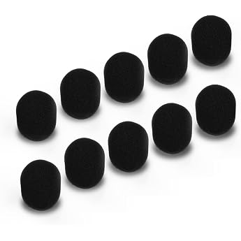 Cubilux 10 x 10mm Foam Windscreen for Lavalier Microphone