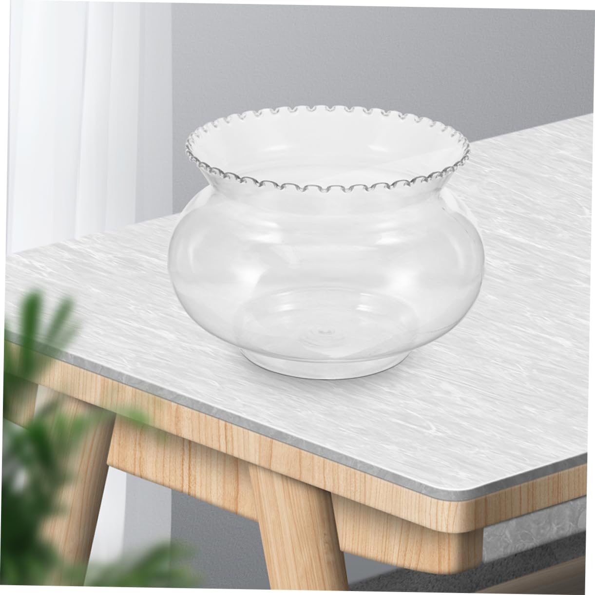 POPETPOP 4 Pz Piccolo Acquario Contenitore Trasparente Acquario da Tavolo per Pesci Rossi per Pesci Rossi Decorativo Serbatoio Betta da Tavolo plastica Transparent