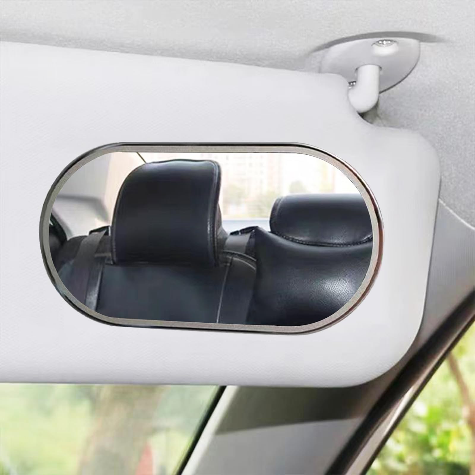 Car Interior Mirror Styling Accessories Auto Seatback Universal Mirror Portable Self-Adhesive Makeup Mirror CarSun-Shading Visor HD Stainless Mirrors