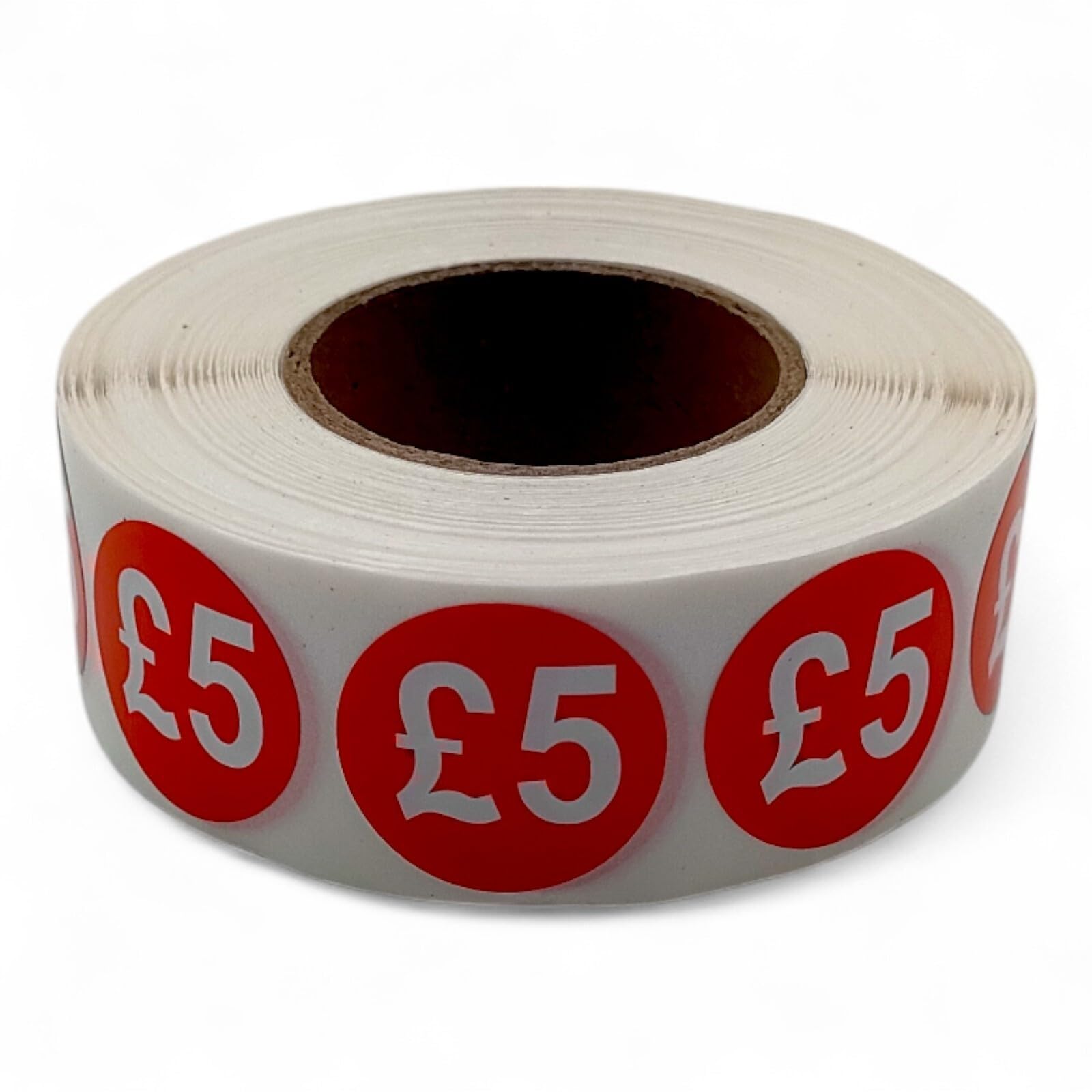 Price Stickers - 1000 Stickers - 25mm Red Self Adhesive Sticky Labels Rolls £5