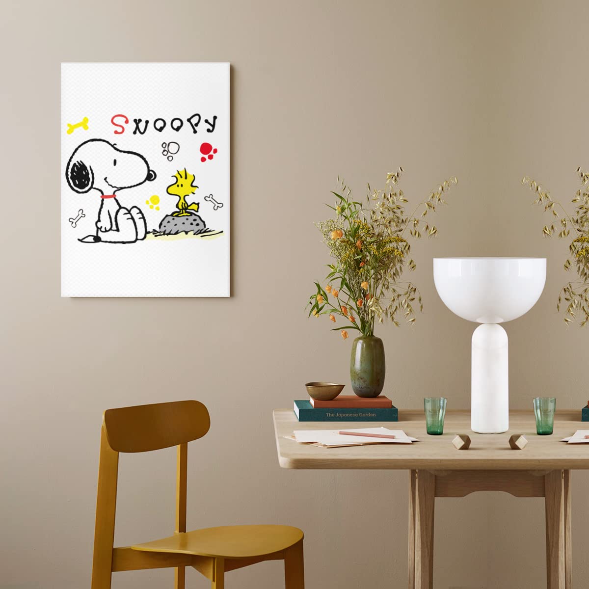 Amazon.co.jp: アートパネル ピーナッツ スヌーピー キャンバス 絵画
