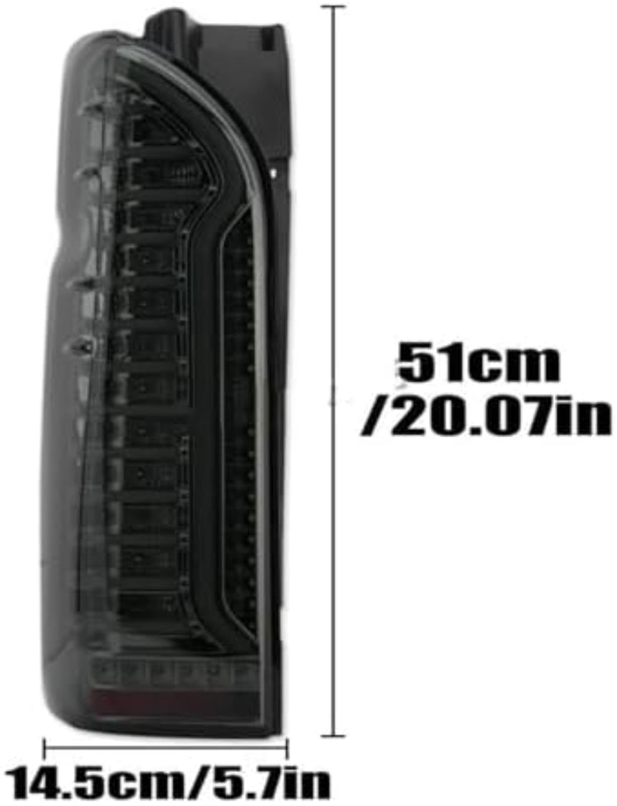 Dla TOYOTA, dla Hiace Mk5 200 Series 2005-2018 zespół światła tylnego jazdy hamulec cofania Streamer płynący zakręt, dla lampka sygnalizacyjna Lampka kontrolna lusterka bocznego Lampka
