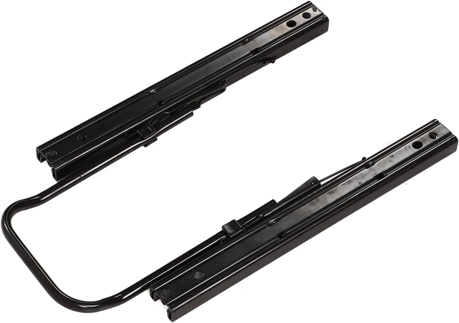 Luqeeg Slider Seat Set, Steel Seat Mounting Track Assembly Kit Dual Rails Double Locking Adjustable Seats Slider Track for RVs, Boats, Trucks