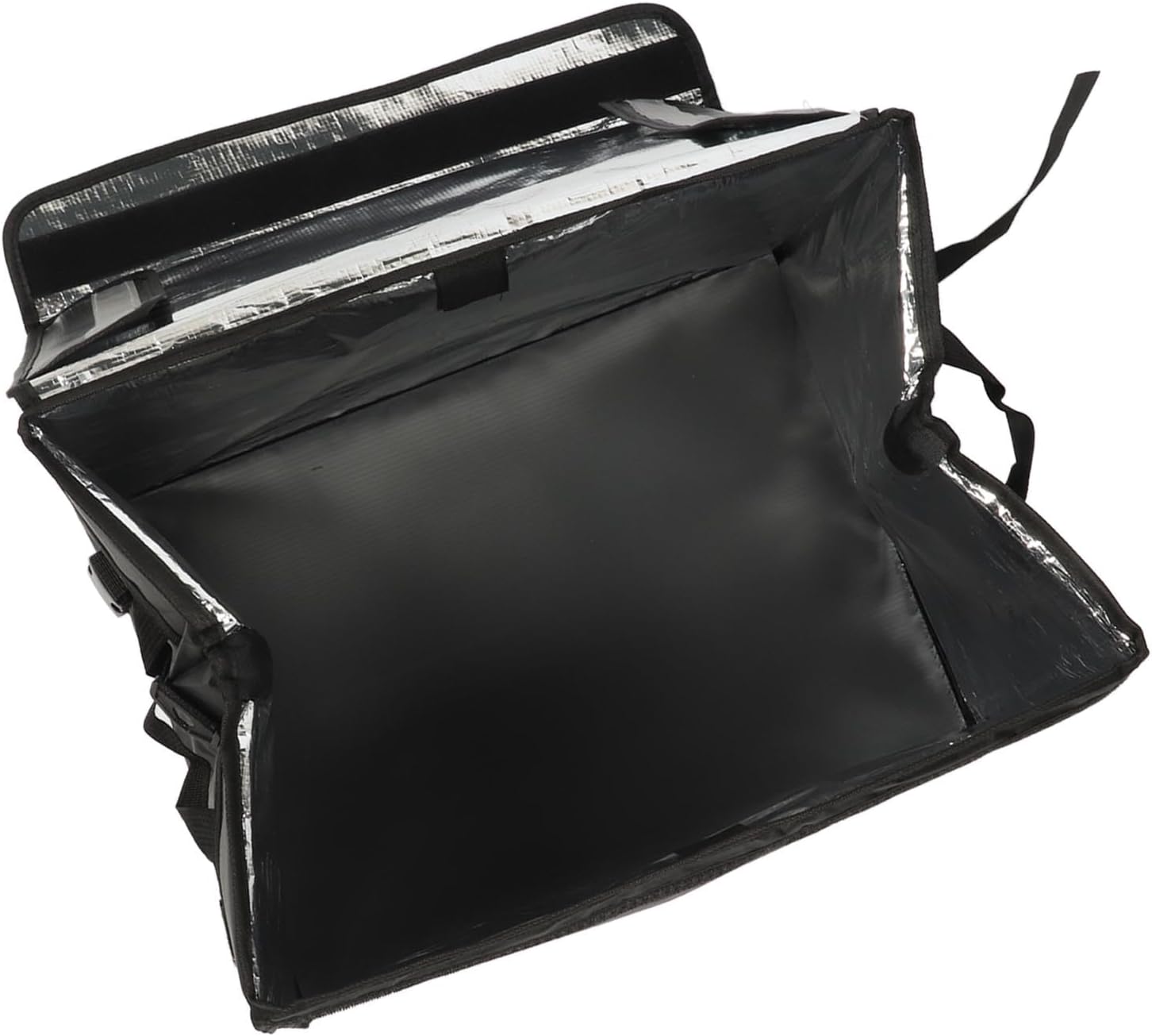 Insulated Food Delivery Bag, Large Capacity Thermal Reusable Grocery Tote with Lining, for Hot and Cold Meal Transport on or Electric Bike (62L)