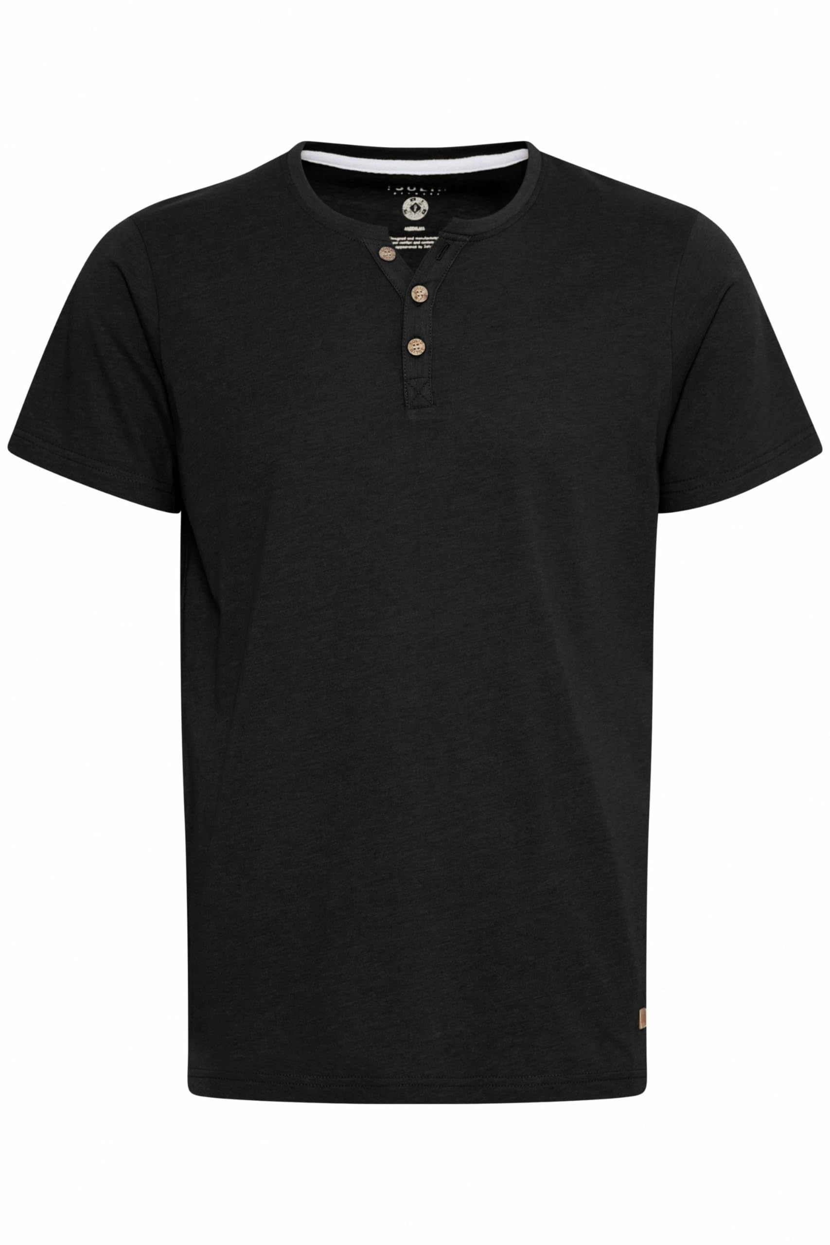 !Solid SDVolker Herren T-Shirt Kurzarm Shirt mit Grandad-Ausschnitt