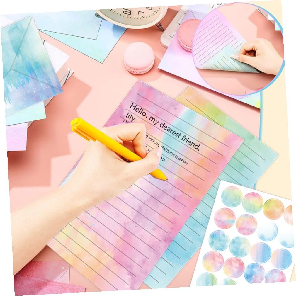 Elegantes Briefpapier 60 Stück Papier mit Umschlag für Einladungen