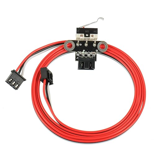 Miniatura 5 de Módulo de interruptor de límite mecánico horizontal para impresora 3D, interruptor de límite en miniatura, 3 pines con cables de 3.3 ft (6 unidades)