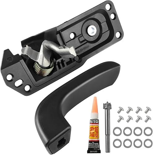Miniatura 7 de Kit de manija de puerta interior para pasajero delantero y trasero derecho compatible con Chevy Silverado Tahoe Suburban Avalanche 2007-2014, GMC