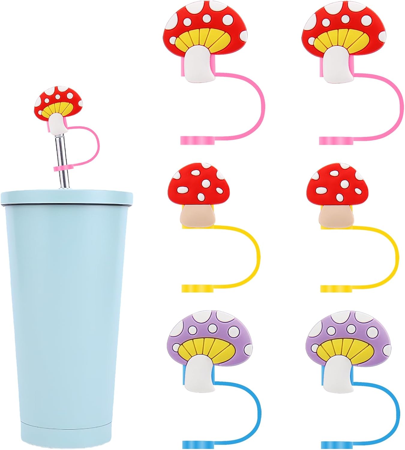 Straw Cover for Stanley Cover Accessories 6pcs, 8mm Straw