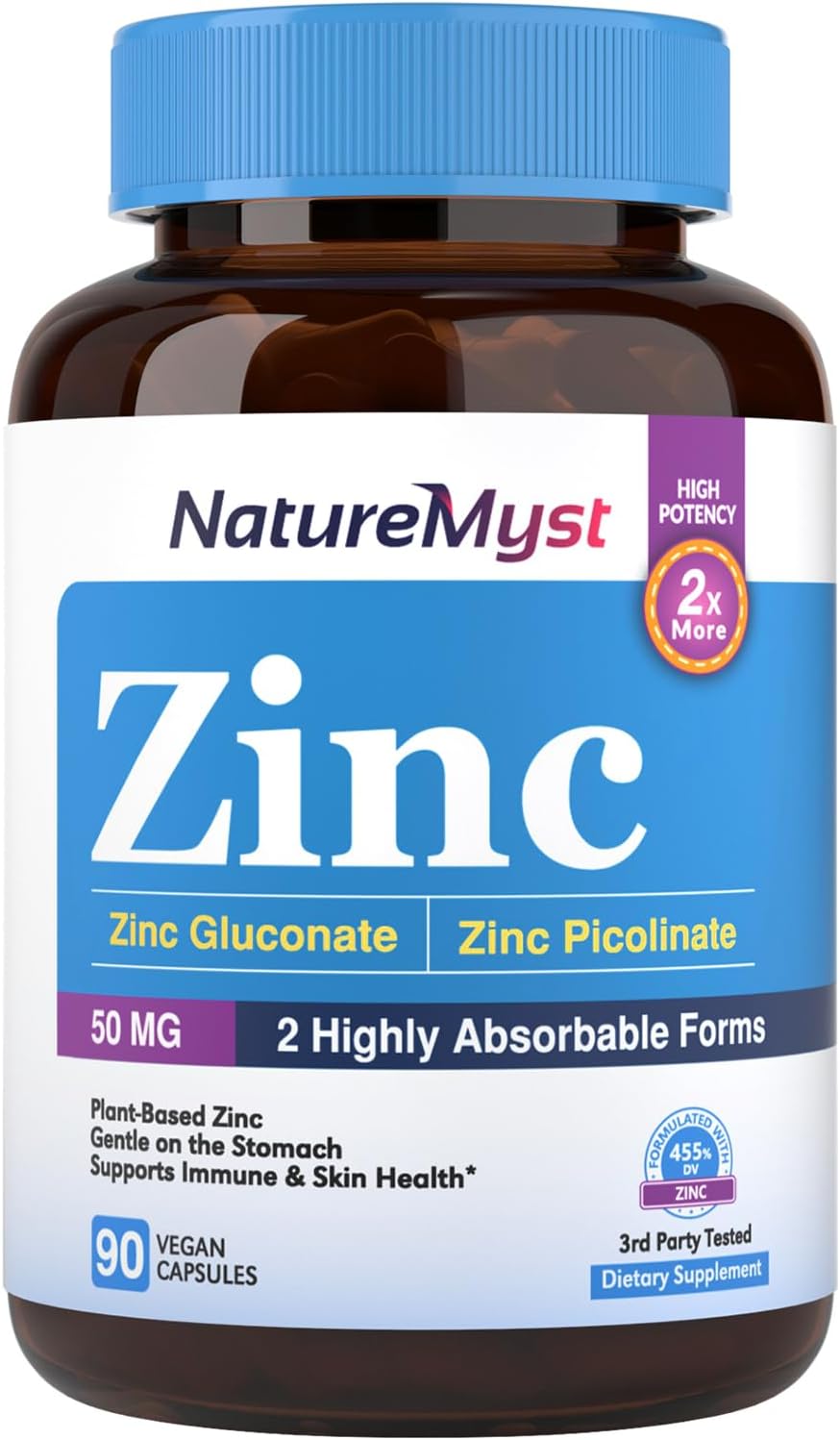 America Medic & Science Chelated Zinc 50 mg Supplements (5