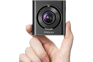 COOAU Mini Capacitor Dash Cam, FHD 1080P Resolution