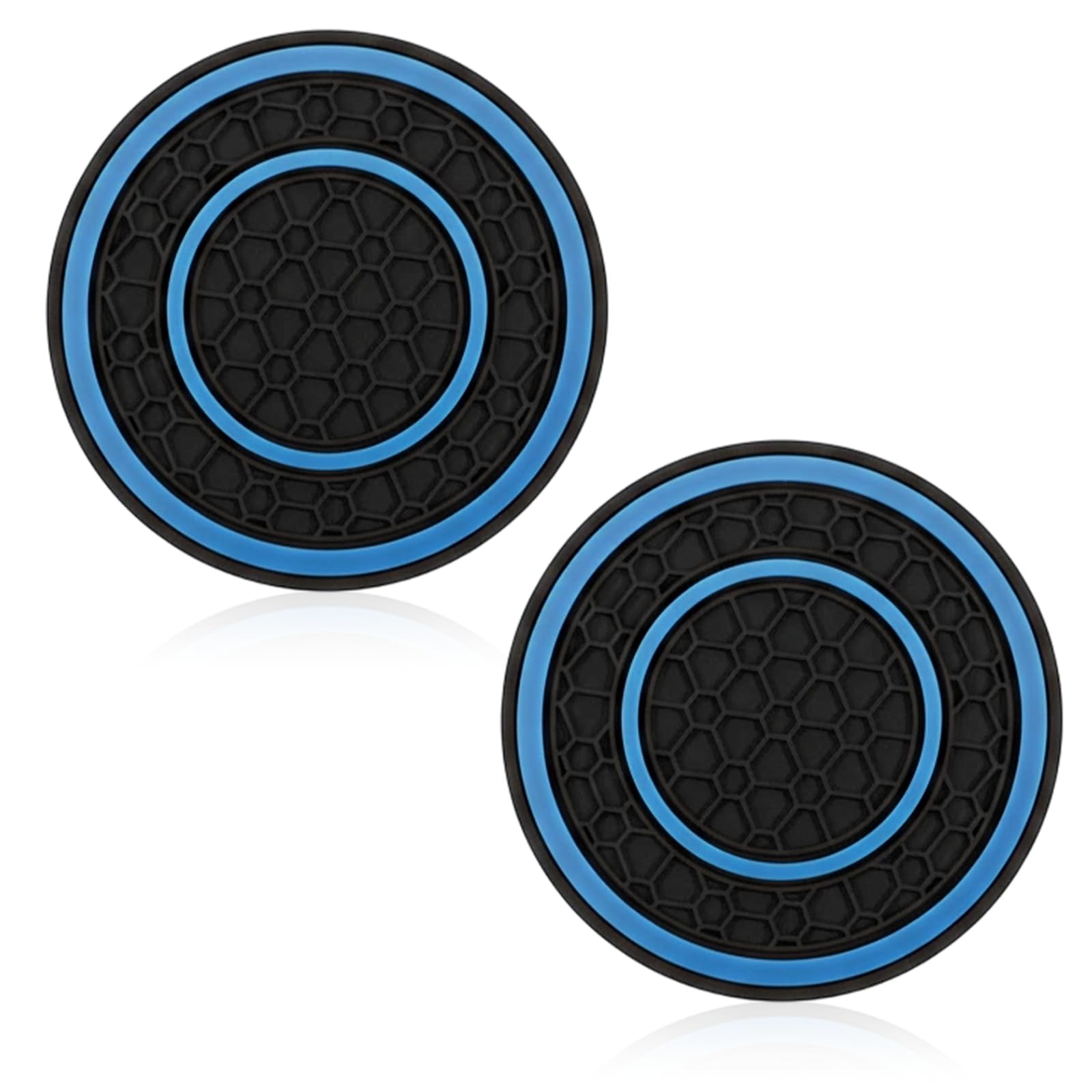 Woniyal 2 Pcs Car Cup Holder Coaster for Ford Focus KUGA S-Max Explorer Mondeo Everest Transit, Insert Cup Mats Ornaments Coaster Drink Holder Anti Slip Mat Protector Accessories Interior