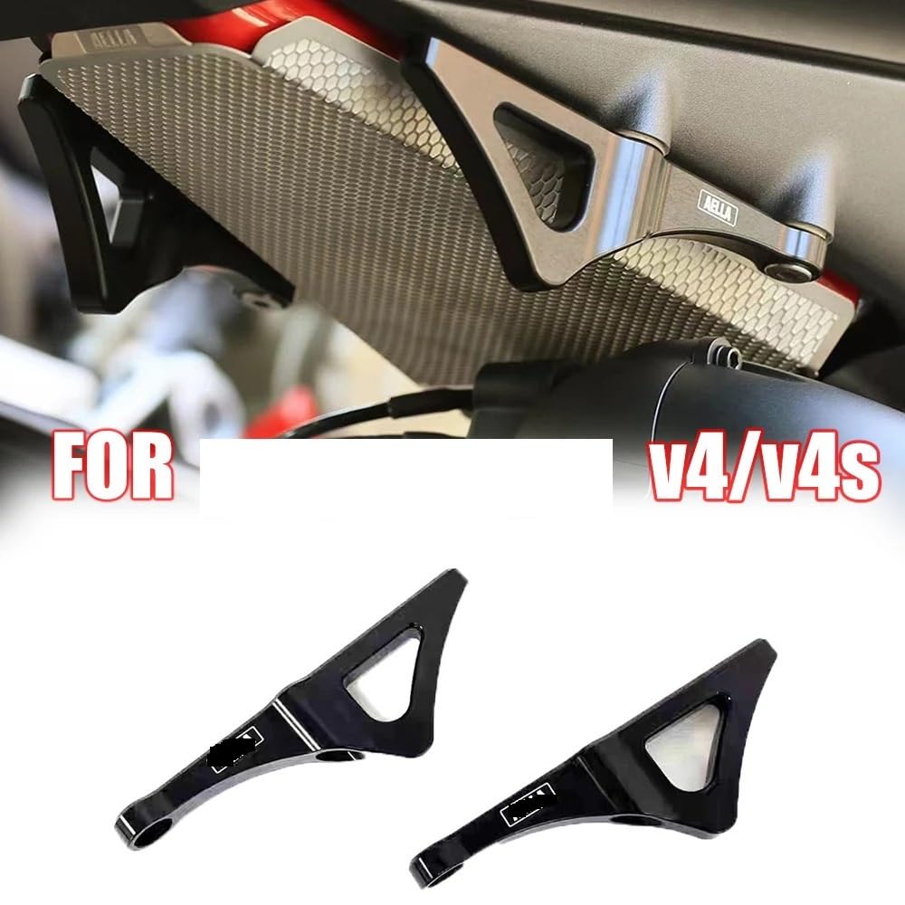 Compatible with V4 V4S Rear Pedal Trailer Mount Motorcycle Tie Down Bracket Strap Traction(Black)