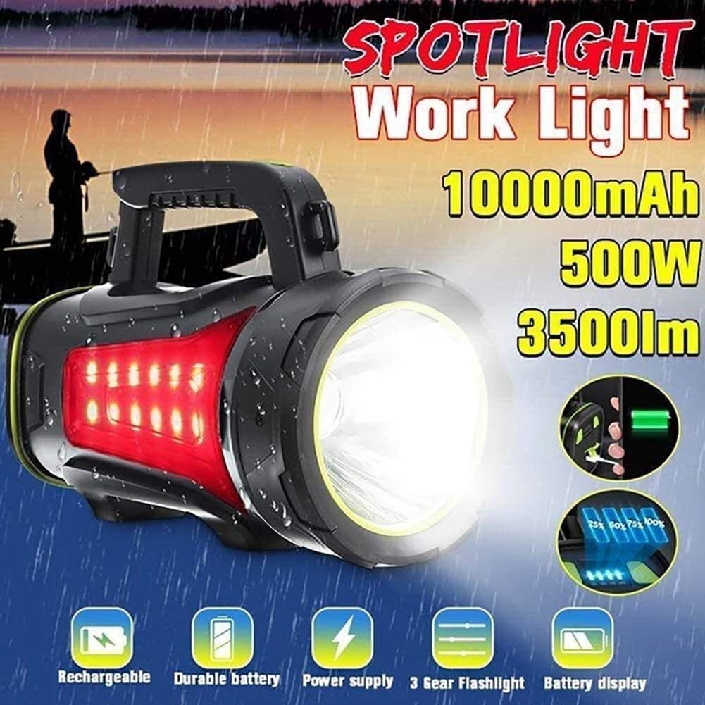 DIRIGIÓ Linterna USB Linternas Recargables de Alta luz Lumina súper Brillante Linterna táctica con USB Cable, antorcha Impermeable Adecuado for Senderismo, Camping