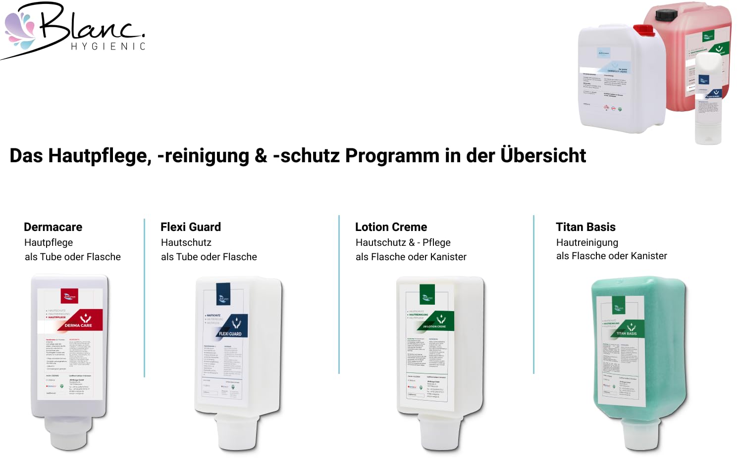 Flexi Guard Hautschutzcreme 6x1 L Softflaschen | Silikonfrei, dermatologisch getestet, 6x1 L Softflaschen & Hautschutzcreme