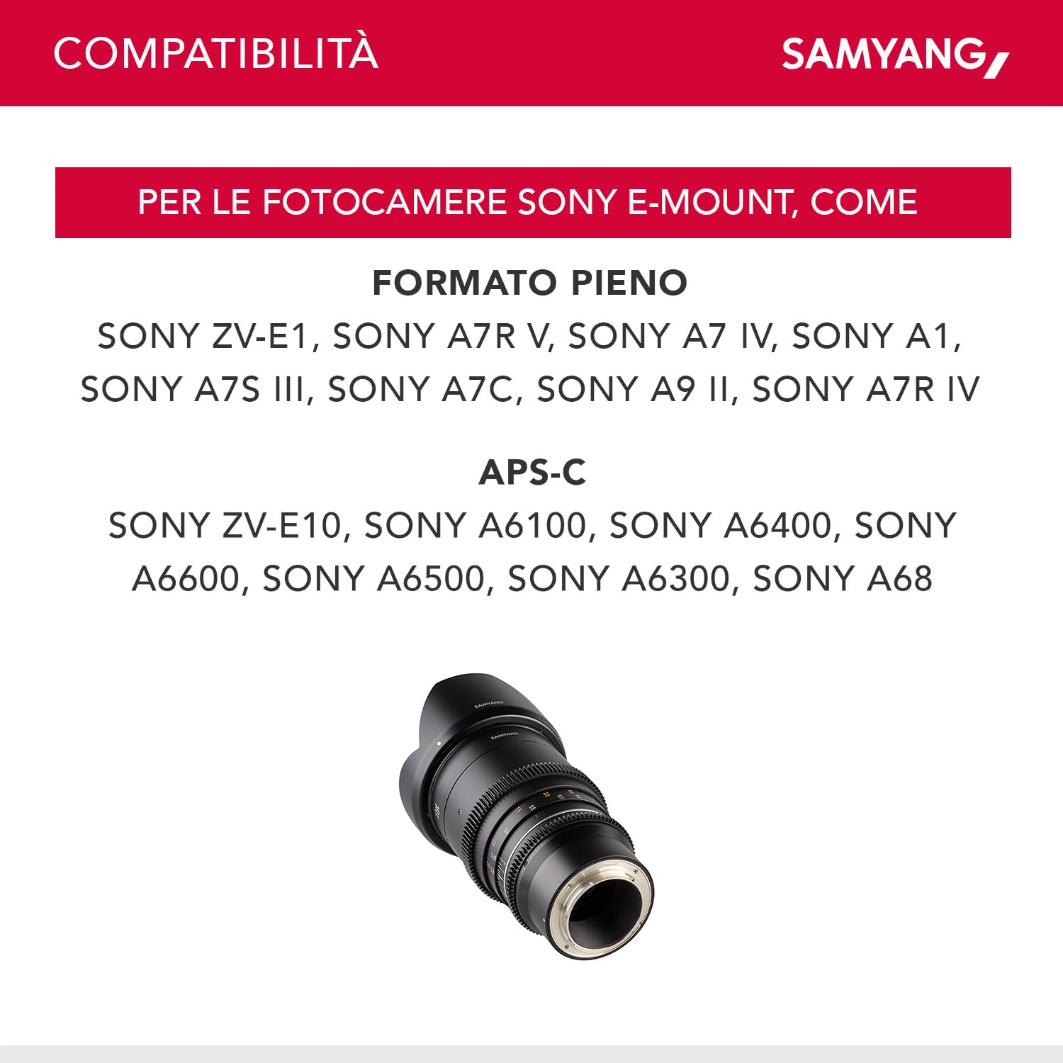 Samyang MF 35mm T1.5 VDSLR MK2 Sony E