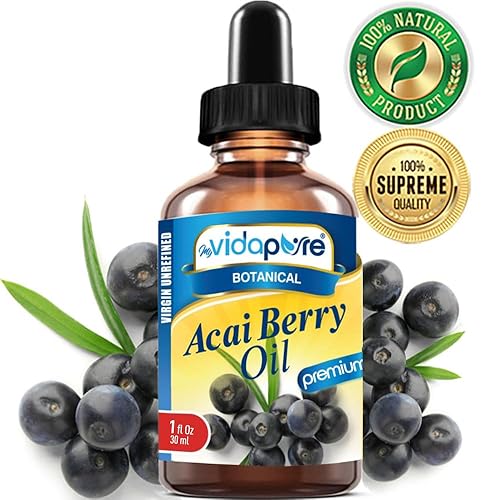 Miniatura 8 de Pure ACAI Berry Oil Virgen sin refinar crecimiento salvaje crudo sin diluir brasileño. 1 Fl.oz.- 1.0 fl oz. para el cuidado de la piel, el cabello,