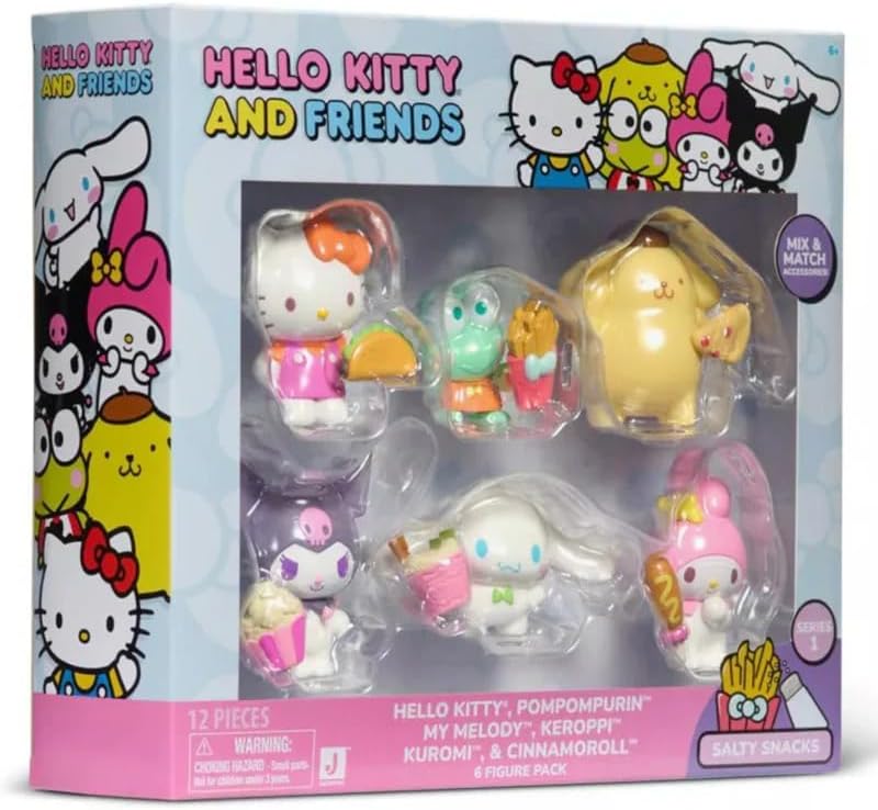 Hello Kitty & Friends: Salty Snacks - 6 Figure Pack (Series 1)