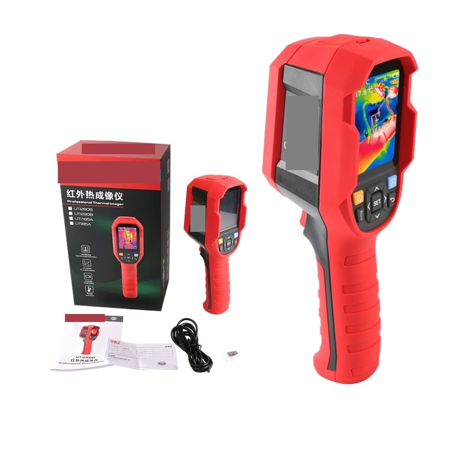 Termocamera, Termocamera Telecamera a infrarossi Armadietto di distribuzione del motore Riparazione ispezione dell'automobile(260B)
