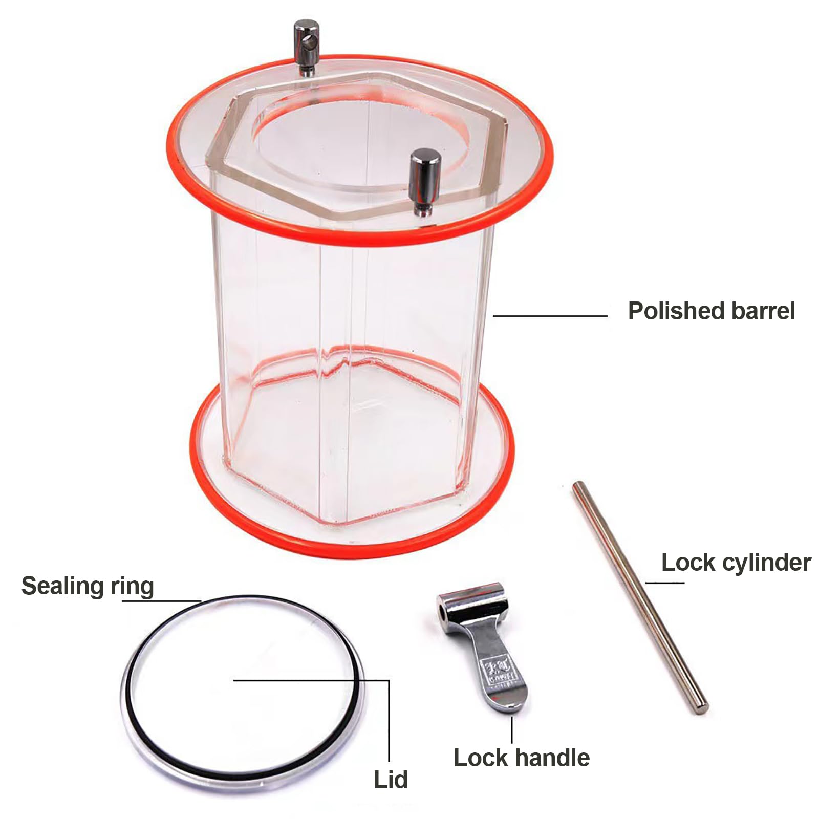 MObyat Machine De Finition De Bijoux, Grande Capacité De 5 Kg, Polisseuse À Tambour, Sens De Rotation, Temps Et Vitesse Réglables, Et Système De Verrouillage Anti-Fuite