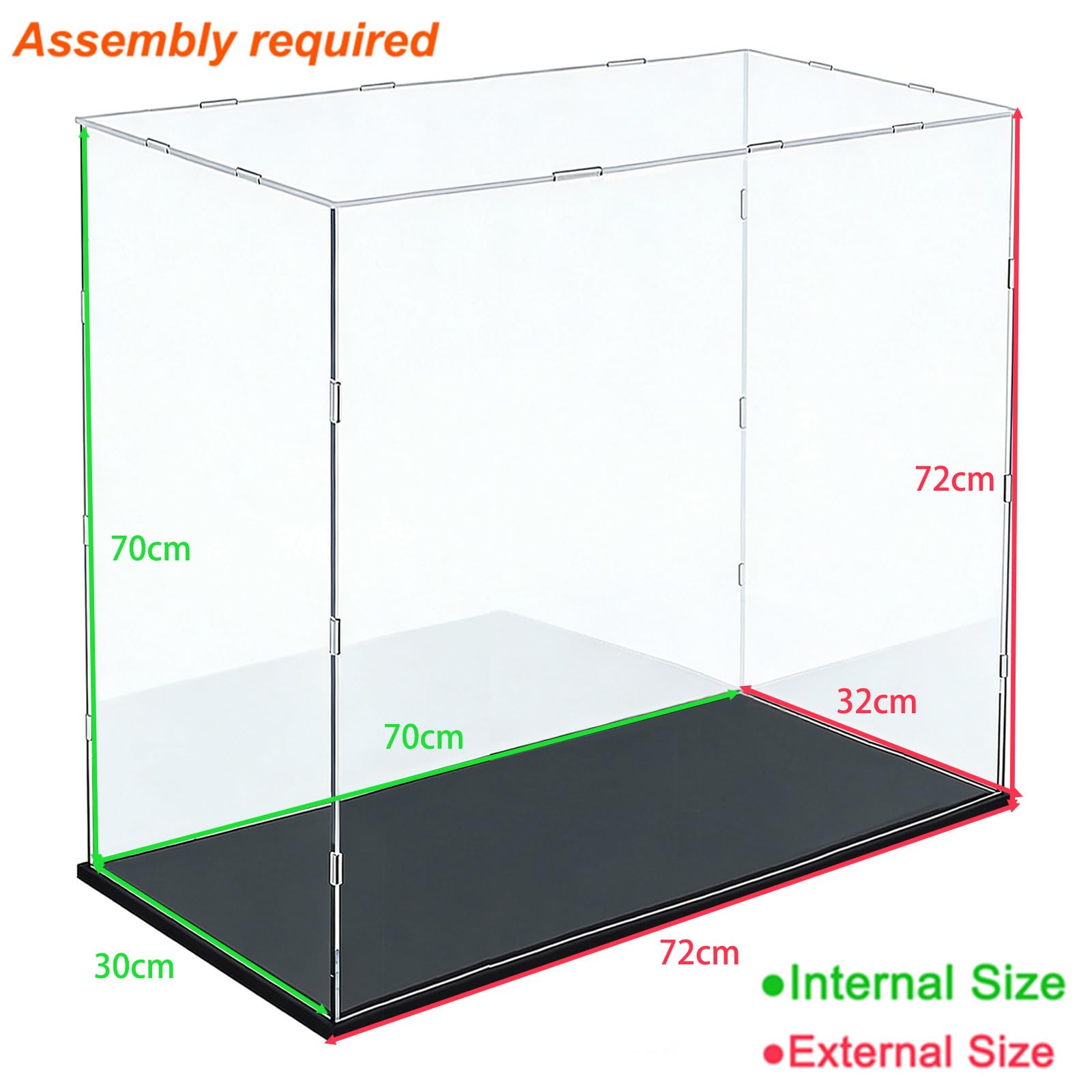 Vitrina Expositora para Colecciones Lego 43019 Balón Fútbol 10375 Desdentao 10281 Bonsái 75433 21590 75403 Caja Expositora Metacrilato Transparente 3mm Vitrina Acrílica, Interior Blanco 25x25x25cm — view 35