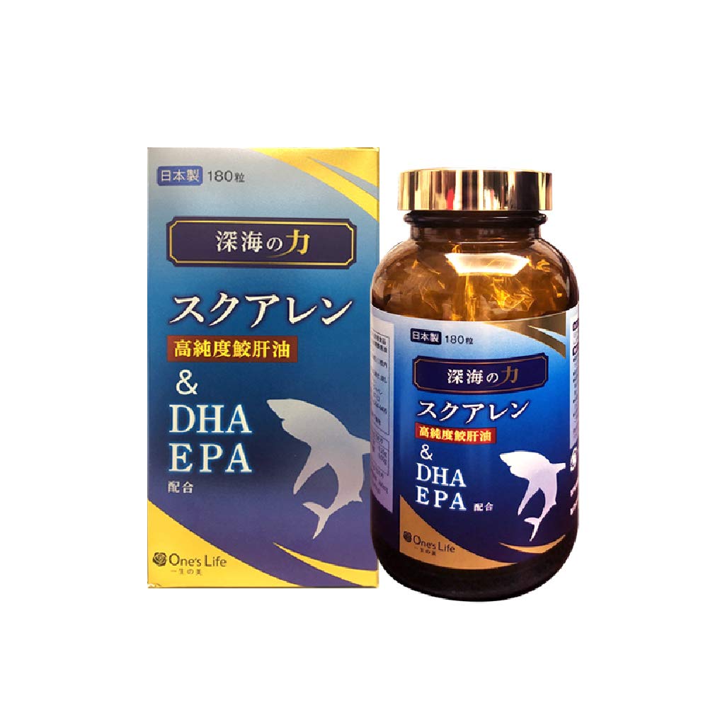 Amazon | 【お得】深海の力スクアレン高純度鮫肝油＆DHA EPA 180粒 