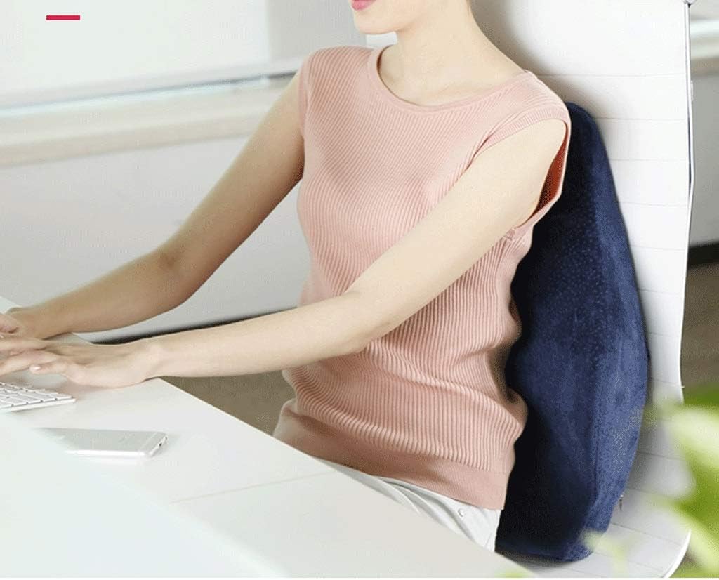 Lumbar Pillow Cushion Office Waistband Chair Back Memory Cotton Waist Leaning Pregnant Women Lumbar Pillow car seat Pillow(D)