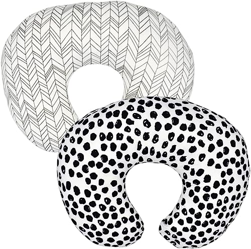 Image of AOKLEY 2 Pack Nursing Pillow Covers, Nursing Pillow Slipcovers for Breastfeeding Moms, Breastfeeding Pillow Cover, Fits The Pillow for Breastfeeding and Bottle Feeding, Cover Only