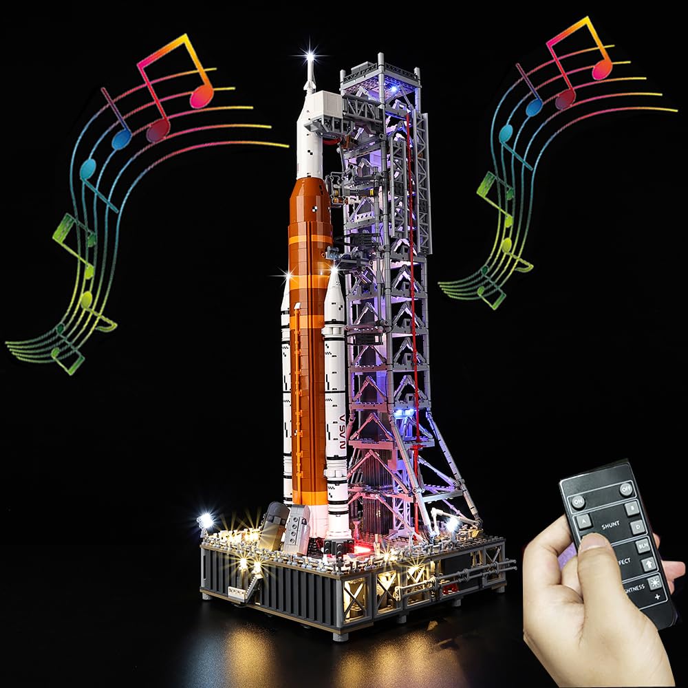 T-Club LED Light Kit for(NASA Artemis Space Launch System), Lighting Kit Compatible with Lego 10341 (Only Led Light, Building Block Model not Included