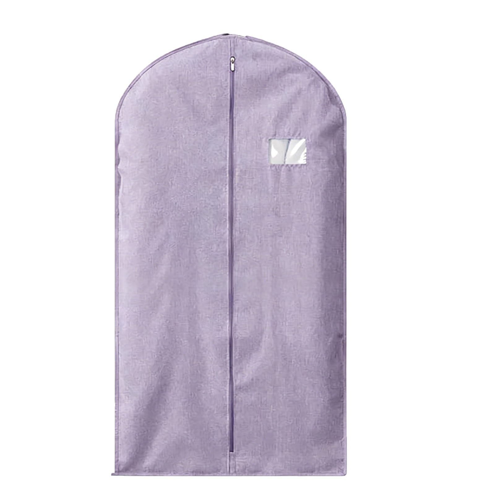 Garment Bags for Hanging Clothes, Suit Bags, Clothes Cover, Storing Coats, Silk Garments, and Knitwear(Purple,60 * 140cm/24 * 55in)