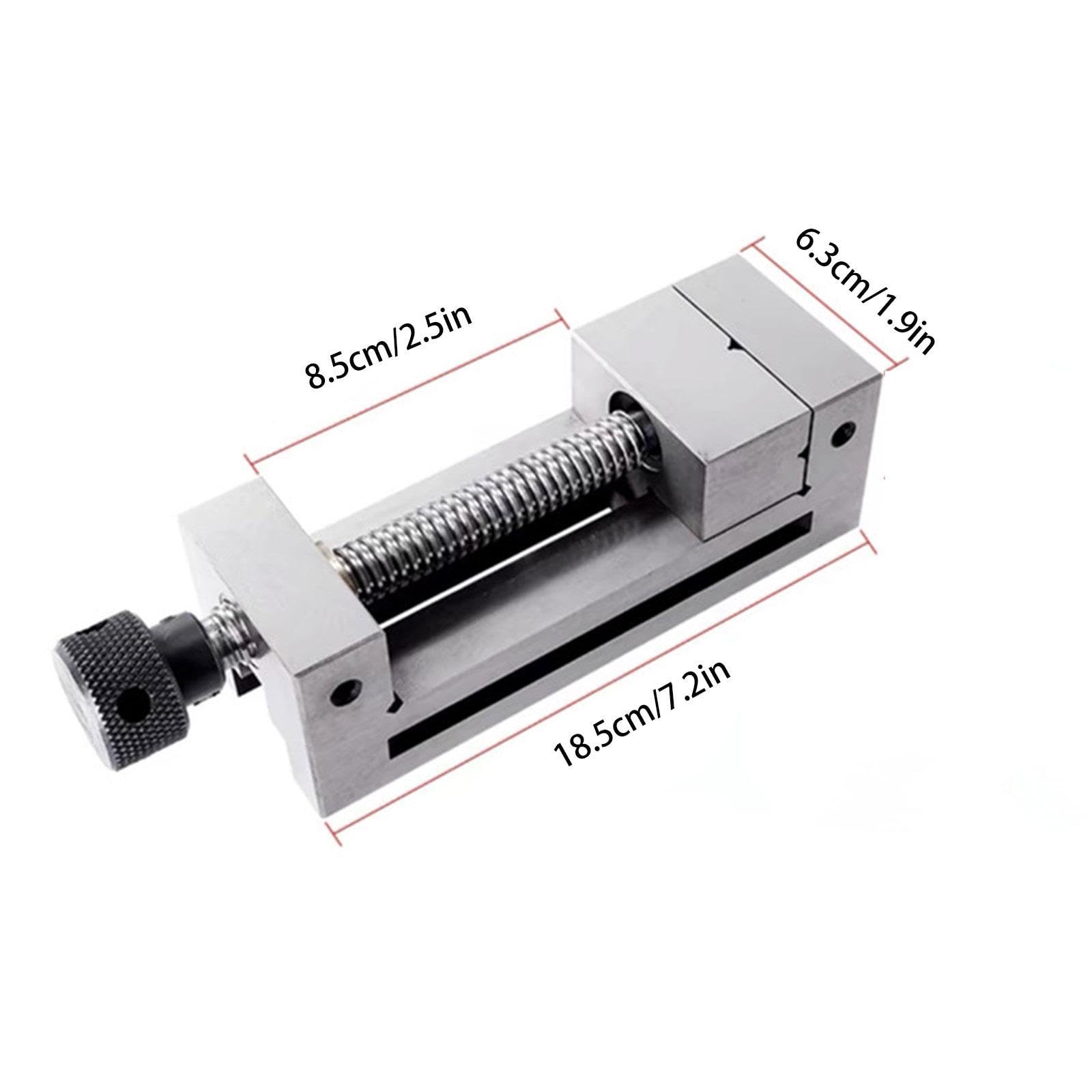 Generic Pinze, Morsa di Precisione, Facile Da Installare, Pinze a Serraggio Manuale, Morsa con Parallele, Smerigliatrice, 185x63x63mm