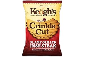 Keogh's Flame Grilled Irish Steak Crinkle Cut Crisps: A Savory Irish Delight