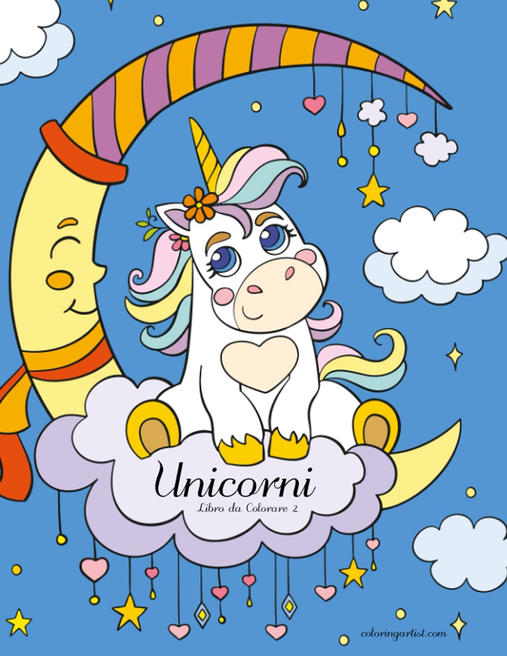 Unicorni Libro da Colorare 2