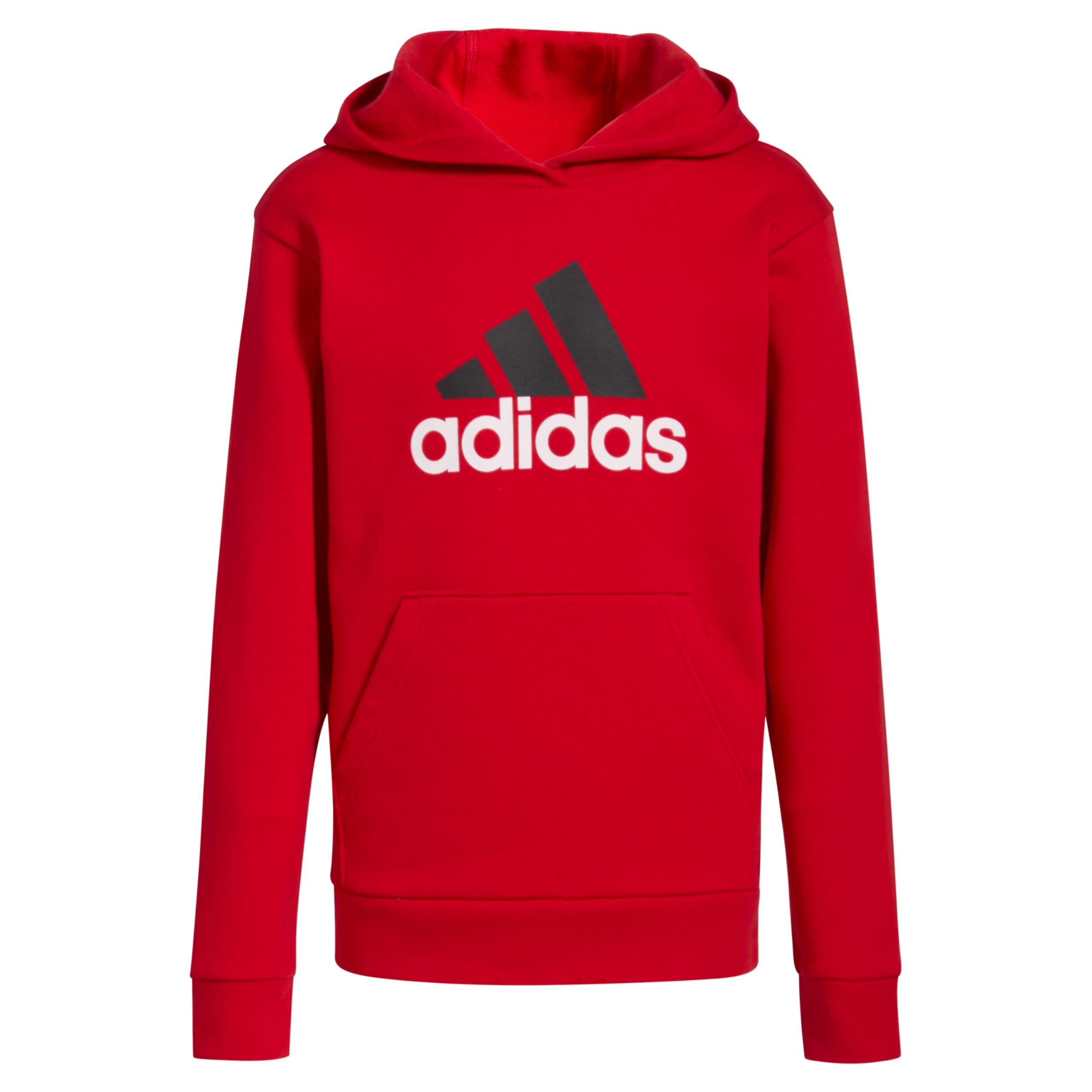adidas Bluza polarowa z kapturem dla chłopców Essential Heather (Toddler/Małe dzieci), Better Scarlet Red, 24 miesięcy