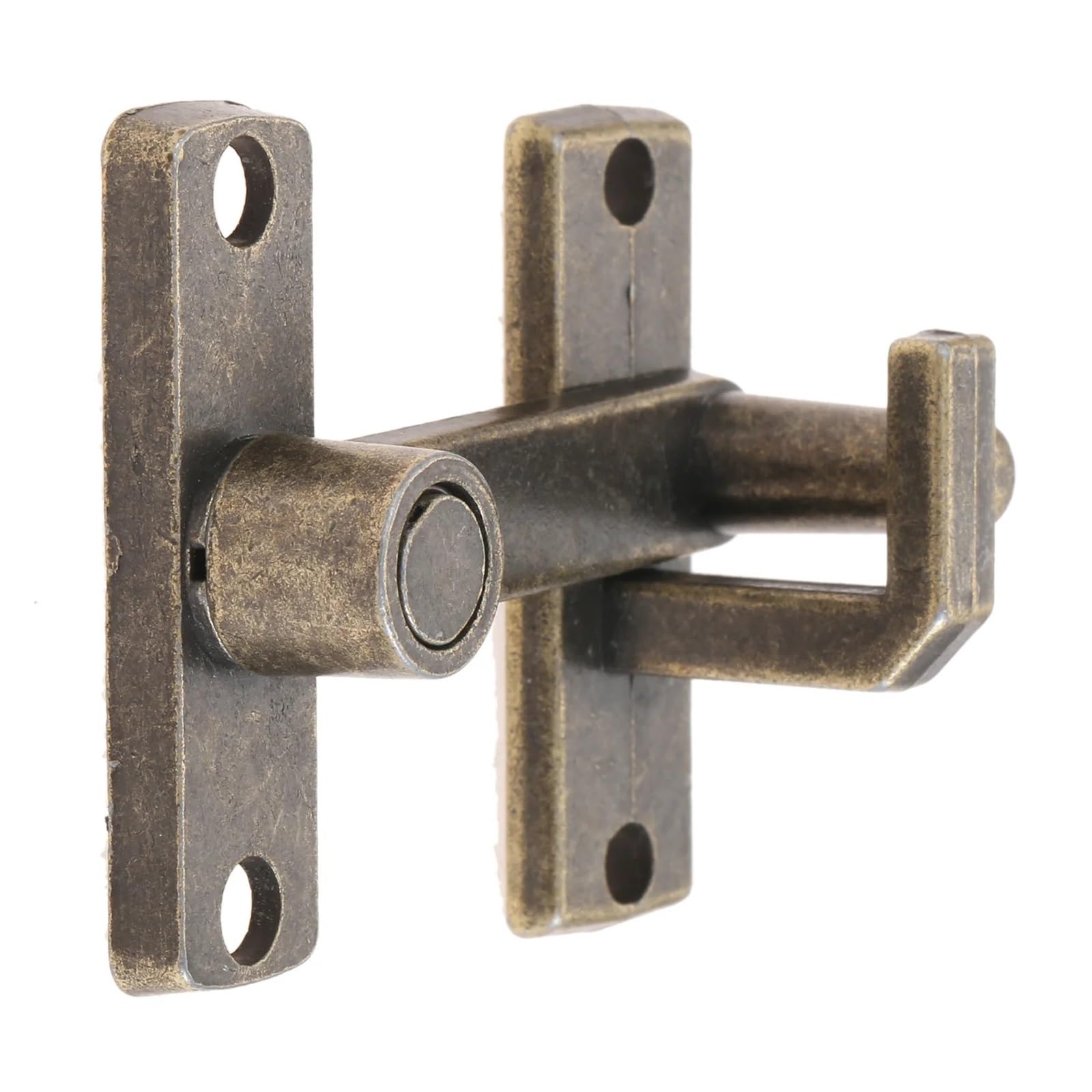 Loquet de protection coulissant bronze pour fenêtres et portes avec vis