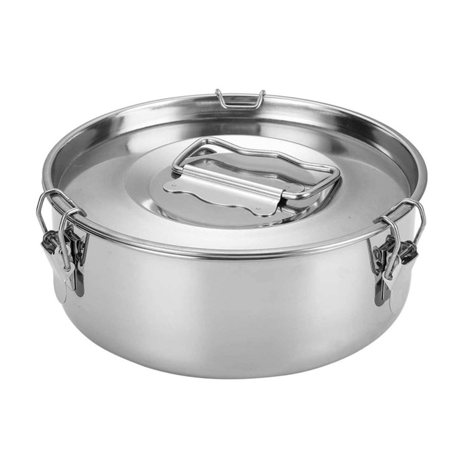 Molde redondo de acero inoxidable para flan con tapa y para cocinar uniformemente distribución del calor, resistente a la oxidación, tartas de queso