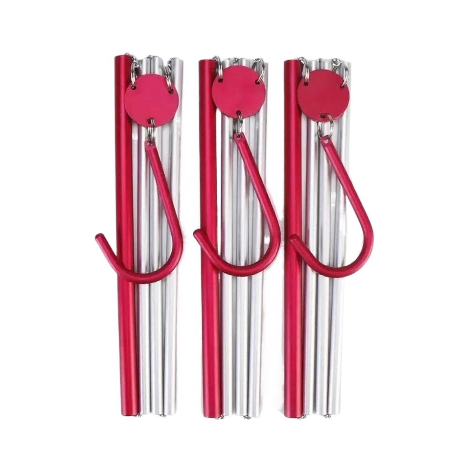 3er-Pack Reise-Kleiderbügel, tragbar, faltbar, einfacher Outdoor-Wäscheständer, Kleidung für Tagesdecken, Tischdecken, Bettwäsche(Black)