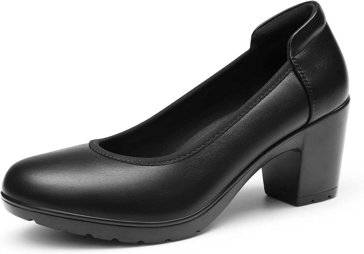Women's Chunky Round Toe Dress Shoes