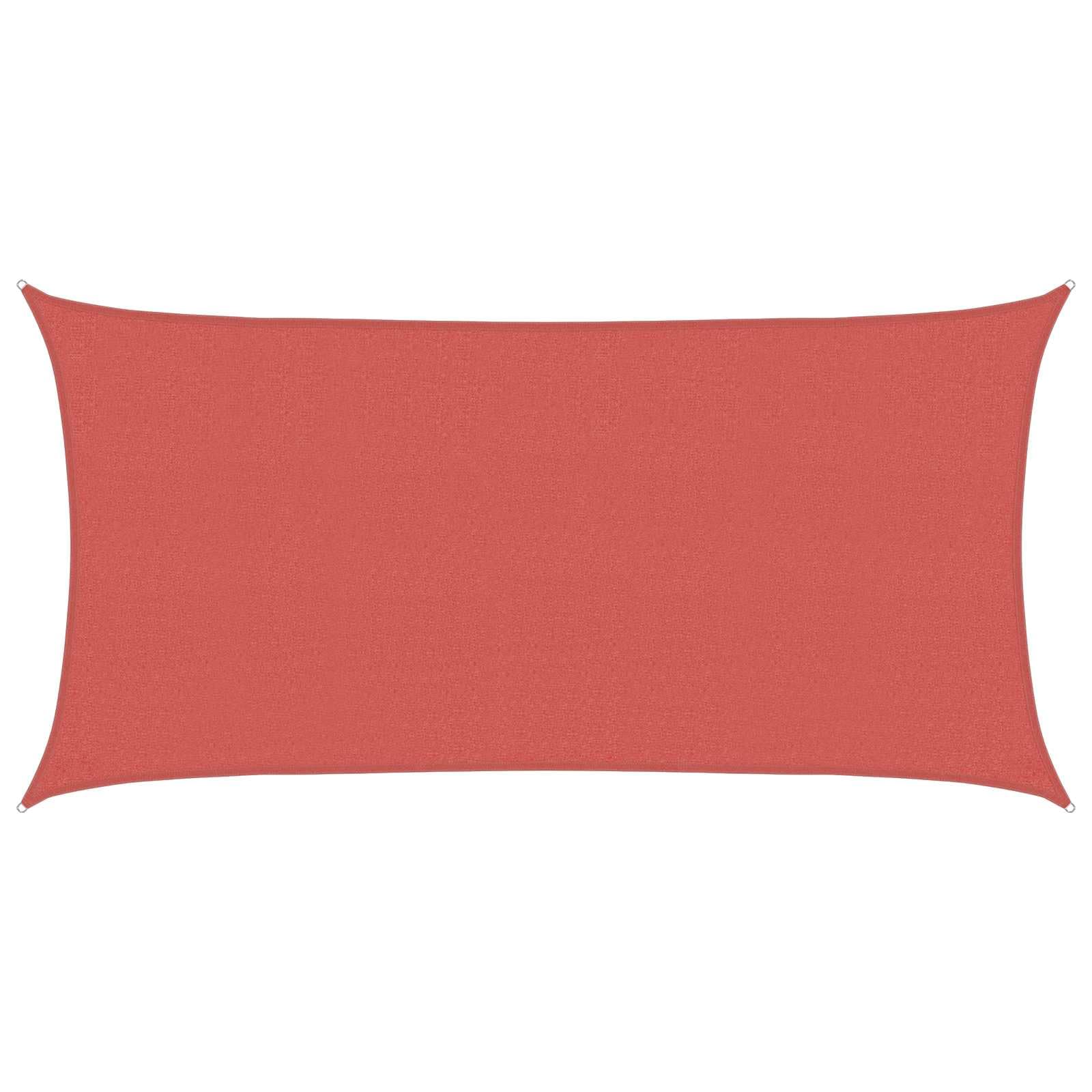 vidaXL Sunshade Sail 2.5 x 6 m HDPE Rectangular Terracotta — image 1