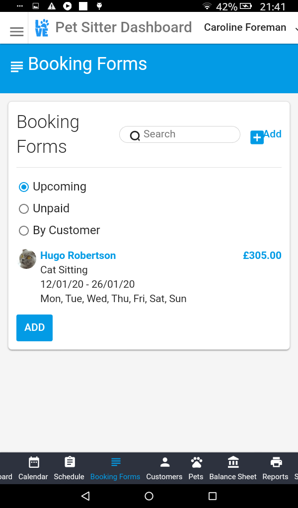 Pet Sitter Dashboard Free Pet Sitter Software App on Amazon Appstore