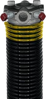 Alcan Premium Garage Door Torsion Spring (0.250 in. Wire x 2 in. D x 29.5 in. L) | Left Hand Wound Replacement for High Garage Doors (Black/Right)