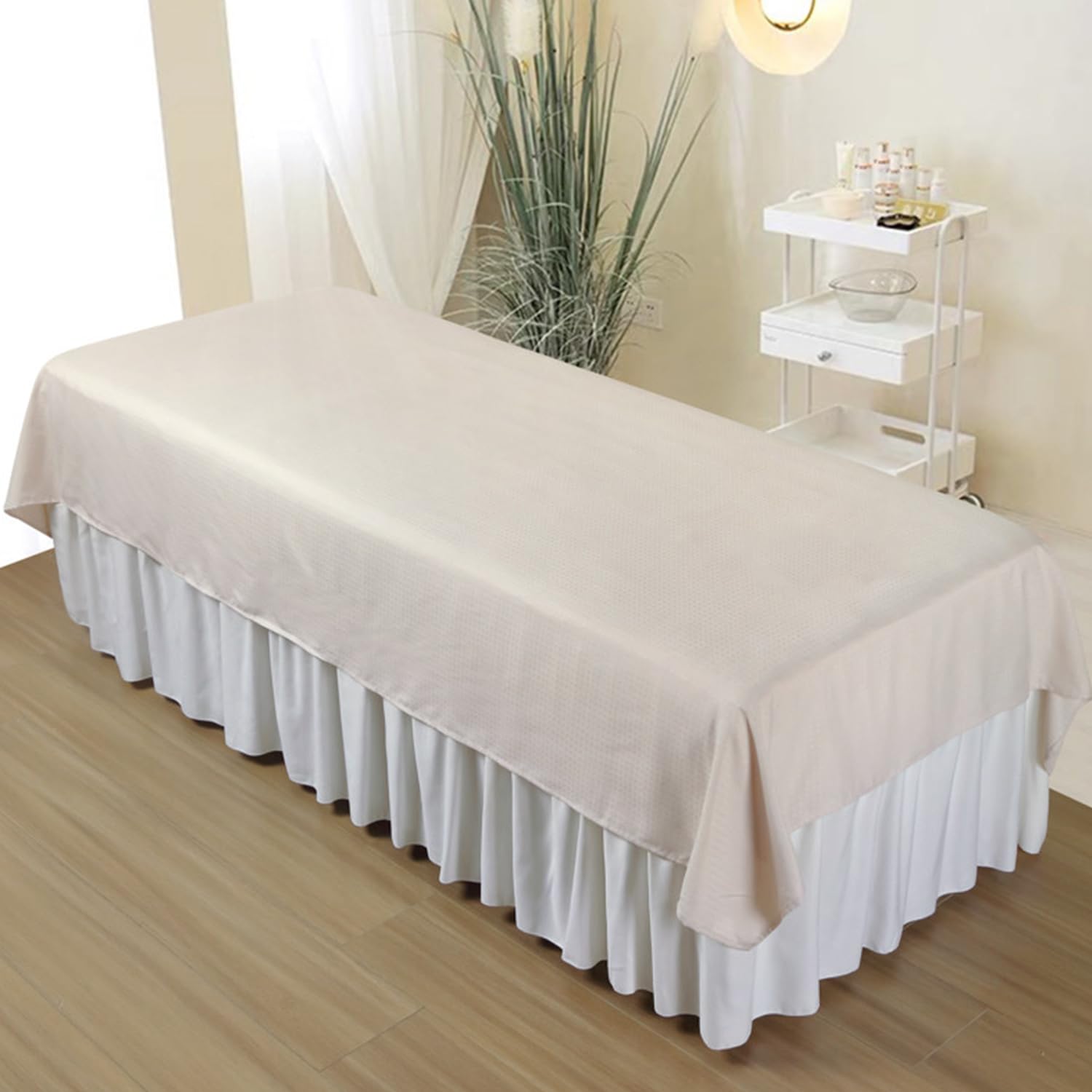 LDLCYCN Spa Massage Bed Sheet With/Without Hole Soft Massage Linens Beauty Bed Cover