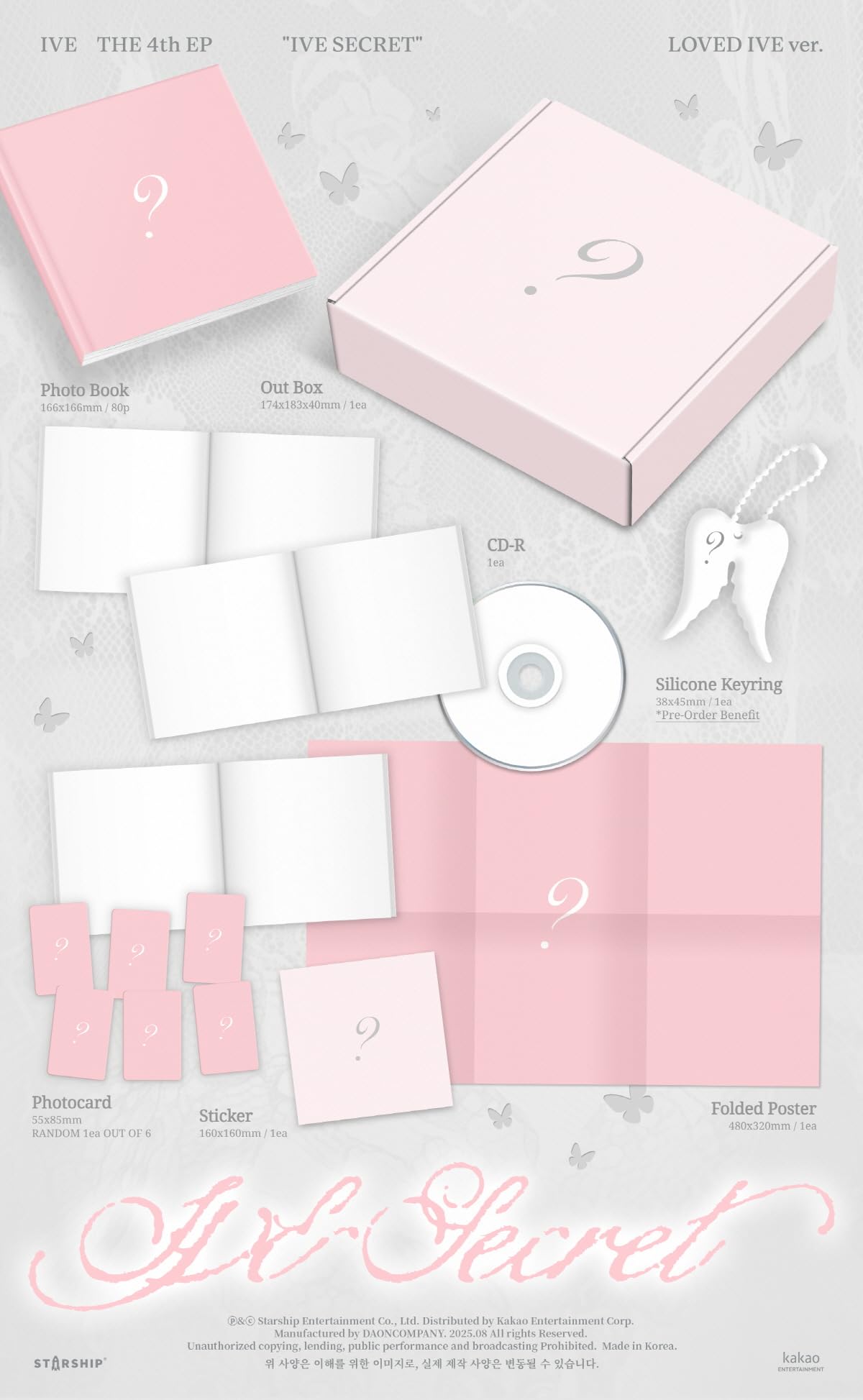Amazon.co.jp: アイブ Ive Secret [Loved Ive Ver.] 4th EP アルバム