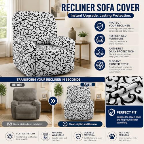Funda para sillón relax reclinable universal que soluciona el desgaste del sofá 5